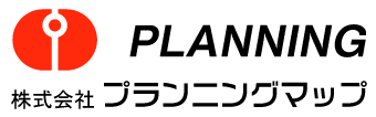 測量、GPS測量、地籍調査、土木設計、上下水道設計の株式会社プランニングマップ ロゴ